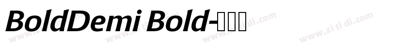 BoldDemi Bold字体转换